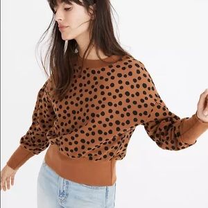 Madewell polka dot sweatshirt